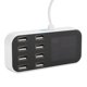 thumbnail image 3 of Cargador de coche con adaptador USB de estación de carga de 8 puertos con pantalla LED de 40W para teléfono inteligente, 3 of 8