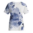 thumbnail image 2 of Gibobby Playera de Verano para Mujer Túnica informal para mujer, cuello redondo, camiseta estampada, camiseta manga corta, blusa superior(G,CH), 2 of 5