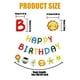thumbnail image 5 of Set de decoraciones de cumpleaños Matsuzay Tarjeta de papel Cartel de feliz cumpleaños, 5 of 6