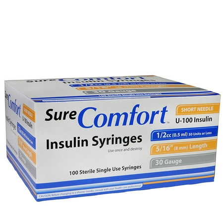 Upc Sure Comfort Syringe 30 Gauge 1 2cc 5 16 100ct Upcitemdb Com