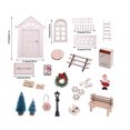 thumbnail image 3 of Mini Small Eaves Door Christmas Set Miniature Scene Simulation Elfs Dwarf Door, 3 of 9
