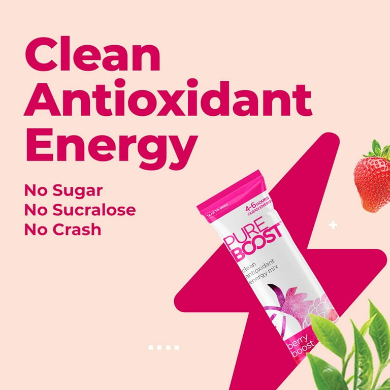 Pureboost Clean Antioxidant Energy Berry Boost 6 Ct Powder