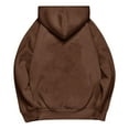 thumbnail image 6 of Tittly Sweatshirt Hoodies for Women, Hoodies Women, Solid Hoodie Women, Womens Oversized Hoodies, Comfort Colors Sweatshirt Brown 5XL, 6 of 9