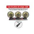 thumbnail image 2 of Ventilador Para Auto De 3 Cabezas Ajustables 360 Enchufe 12v Xtellar negro, 2 of 4