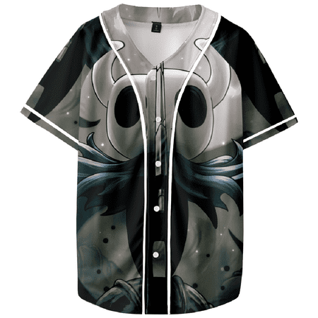 Hollow Knight 3D Baseball Uniform Game Harajuku Streetwear Women Man Unisex Fashion Short Casual