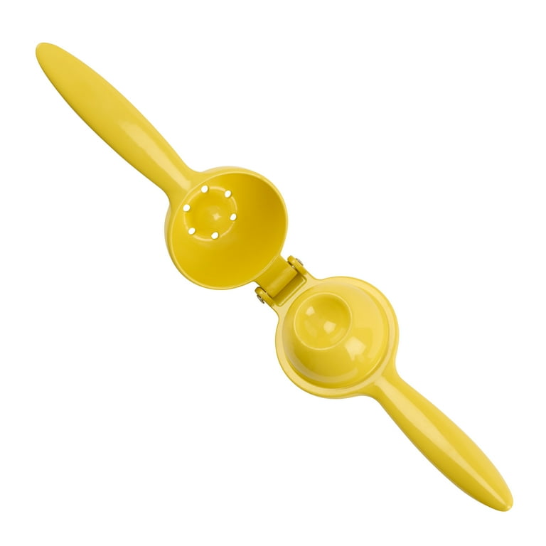 Mainstays Heavy Duty Diecast Yellow Lemon Manual Juicer and