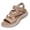 Khaki,#008, variant on Women's Comfortable Walking Sandals with Elastic Strap Light Weight Casual Summer Sandals for Trendy Footwear,43