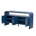 thumbnail image 3 of EUROCO 59.8" Long Console Table,Modern Entryway Table with 4 Cabinets,Open Storage Shelf and 4 Doors,Accent Table Behind Couch Table for Living Room/Entryway/Foyer/Hallway,Navy Blue, 3 of 8