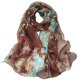 thumbnail image 1 of Bufandas para mujer Bufandas ligeras de moda Estampado de flores Bufanda Chal Wraps, A10 Feliz Sencillez, 1 of 3