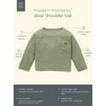 thumbnail image 6 of Modern Moments by Gerber Baby Neutral Organic Drop Shoulder Top, Sizes 0/3 Months - 24 Months, 6 of 7