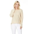 thumbnail image 2 of YEMAK Women's Long Sleeve Crewneck Lightweight Casual Soft Knit Pullover Sweater MK8015-TPE-M, 2 of 7