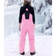 thumbnail image 6 of dgysar Unisex Kids Waterproof Adjustable Insulated Iron Knee Snow Bib Overalls Pink 120, 6 of 6