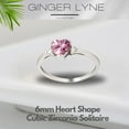 thumbnail image 2 of Shelly Heart Engagement Ring for Women Promise Birthstone Sterling Silver Ginger Lyne, 2 of 5