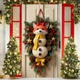 thumbnail image 5 of Cinvoph Christmas Door Cover Cute Animals Door Banner, Durable Winter Holiday Decoration for Front Porch, Indoor & Outdoor Reusable Xmas Door Hanging Cover Entry Decor 35"x71", 5 of 6