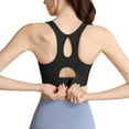 thumbnail image 3 of OSOLU Women Yoga Sports Bra With High Support And Feel Workout Sports High Support Comfortable Bralettes Black M, 3 of 7