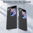 thumbnail image 2 of For Oppo Find N2 Flip 5g Cell Phone Case Carbon Fiber Texture Leather+pc Folding Cover, 2 of 5