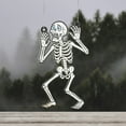 thumbnail image 3 of Lotusprinthandmade Funny Halloween Skeleton Spooky Graphic Custom Shape Window Hanging Acrylic Ornament With Acrylic Charm (12in), Skeleton Halloween Window Hanging Decoration, 3 of 5