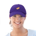 thumbnail image 5 of DALIX Hot Dog Hat Embroidered Mens Womens Baseball Cap in Purple, 5 of 6