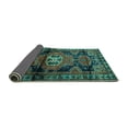 thumbnail image 2 of Ahgly Company Indoor Rectangle Persian Turquoise Blue Traditional Area Rugs, 8' x 10', 2 of 4