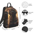thumbnail image 2 of Fotbe Lake Meditating Elephant Mochila Ligera para Hombres y Mujeres - Duradera y Resistente al Agua, Ideal para Escuela, Trabajo, Viajes y Uso Diario, 2 of 7