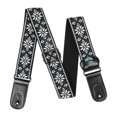 thumbnail image 1 of Mosiee Personalized Embroidered Cotton And Leather Guitar Strap Comfortable Material, 1 of 8