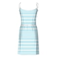 thumbnail image 5 of Antinious Women Comfortable Camis Sleeveless V-Neck Elastic Print Casual Spaghetti Straps Beach Dress, 5 of 5