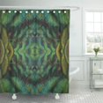 thumbnail image 1 of Cortina de ducha ABPHQTO 165x180 cm plumas de pavo real azul, 1 of 2