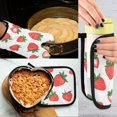 thumbnail image 5 of Yayeee Oven Mitts and Pot Holder Set of 2 Heat Resistant Kitchen Gloves Baking Hot Pad, Strawberry, 5 of 5