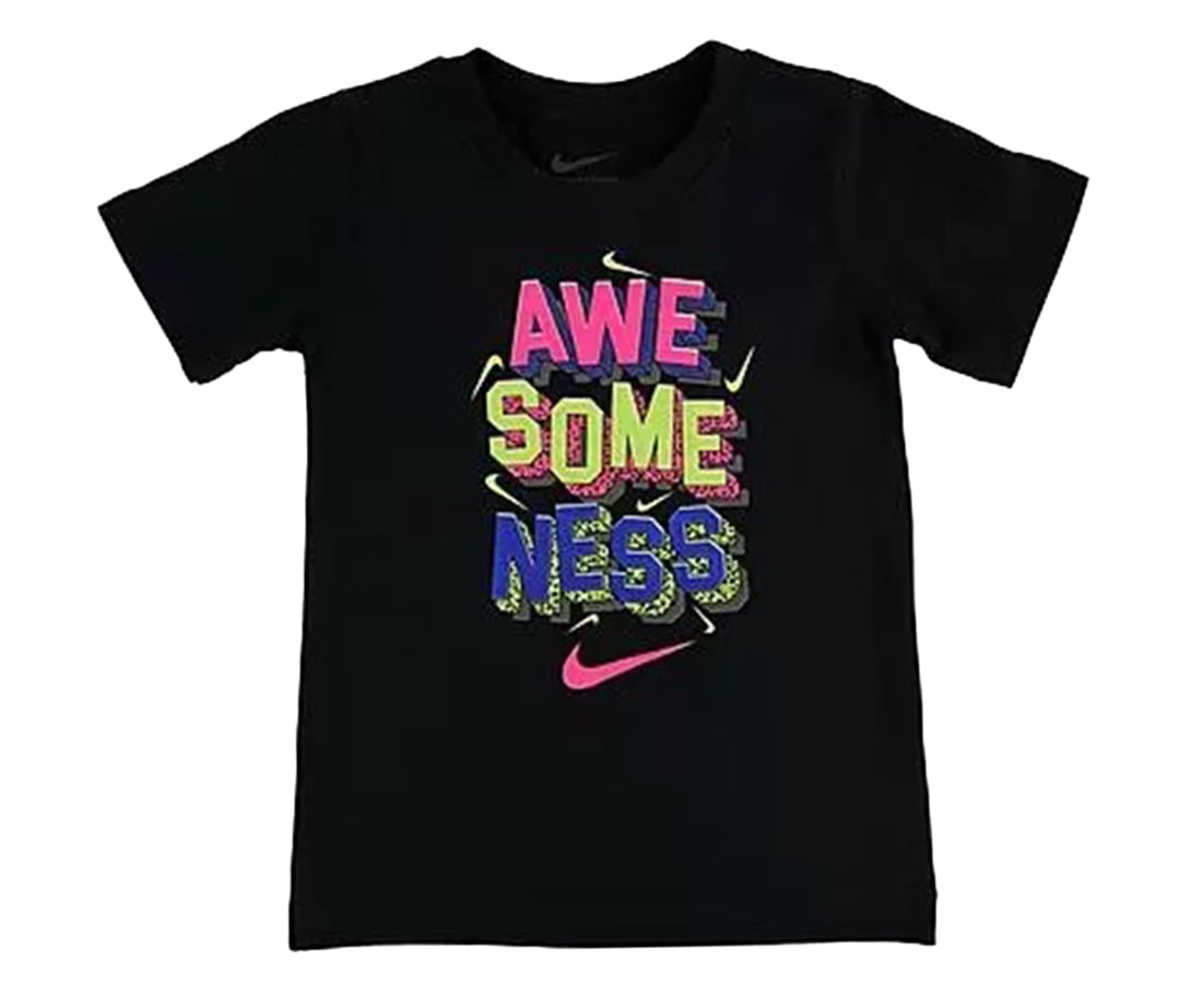 comfortabel dubbele agitatie Nike Awesomeness 90S T Baby Boys Active Shirts & Tees Size 2T, Color: Black/ Pink/Yellow - Walmart.com