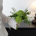 thumbnail image 1 of Ramo de bolas verdes artificiales Centro de mesa floral falso para boda, decoración del hogar, mesa de comedor, sala de estar, estilo moderno, 1 of 6