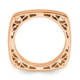 thumbnail image 2 of Sterling Silver Polished Pink-Plate Square Ring, 2 of 7