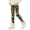 thumbnail image 5 of 3-13Years Winter Girls Fleece Lined Leggings Toddler Kids Thicken Warm Tights Trousers, 5 of 5
