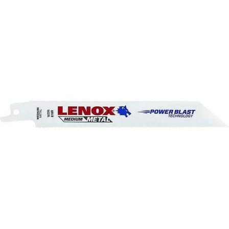 Lenox Tools - 20566618R LENOX Tools Metal Cutting Reciprocating Saw Blade with Power Blast Technology, Bi-Metal, 6-inch, 18 TPI, Three Pkgs - 5/PK