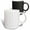 Multicolor, variant on 3drose, Square Pattern Background - Abstract Vector Graphic Design, 11oz Two-tone Black Mug