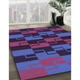 thumbnail image 2 of Ahgly Company Indoor Rectangle Patterned Plum Velvet Purple Area Rugs, 2' x 3', 2 of 6