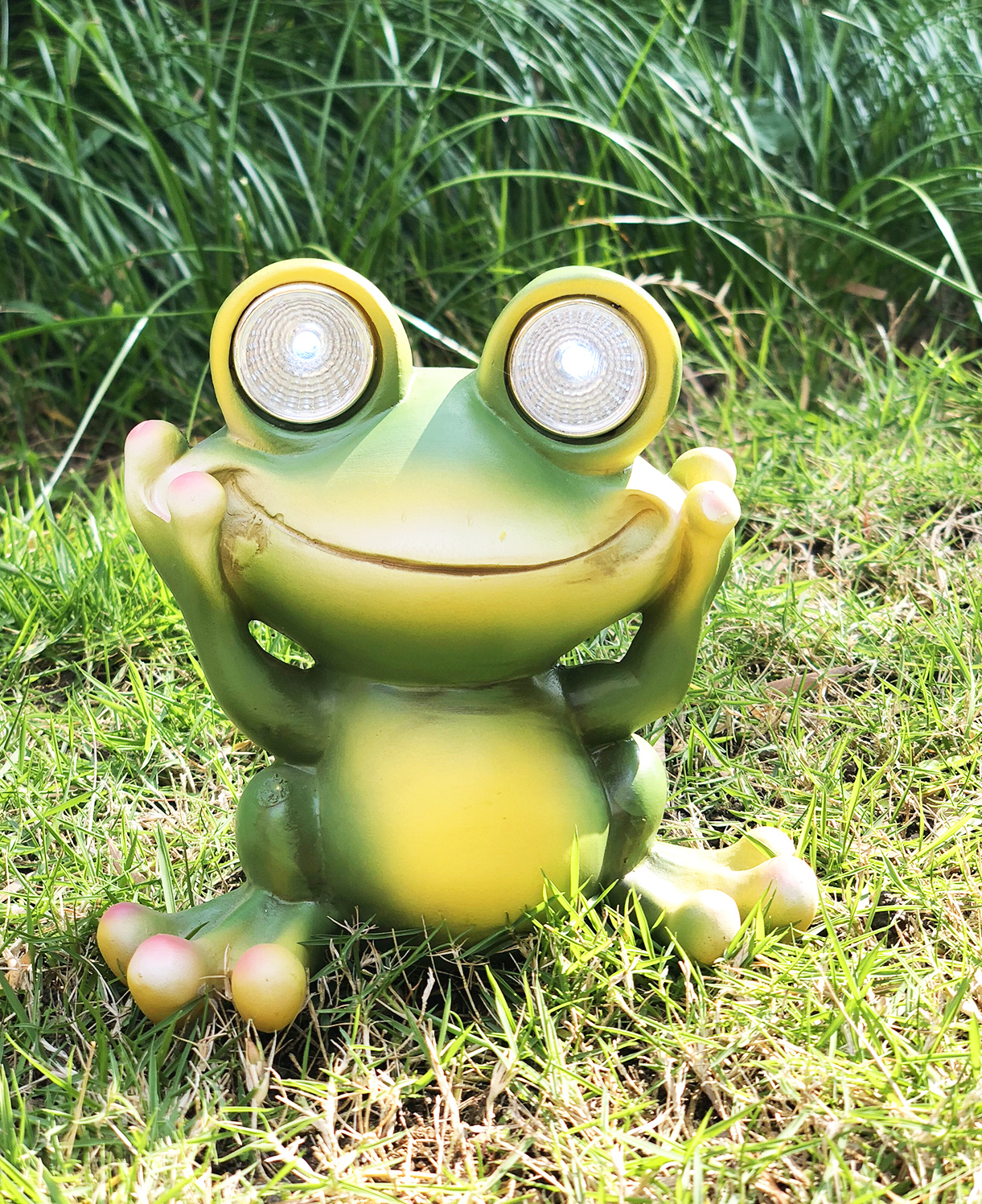 Solar Powered Frog Outdoor LED Garden Light Decor (Hear - NO)