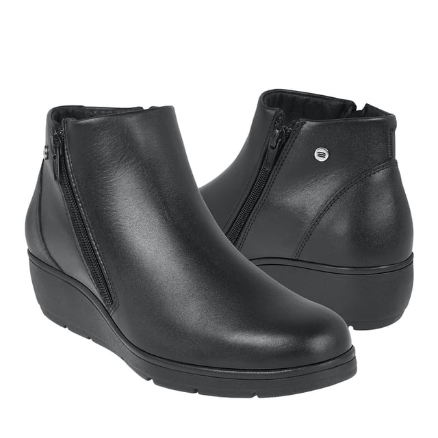 BOTINES STYLO MUJER 353 SIMIPIEL NEGRO