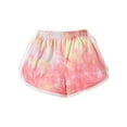 thumbnail image 2 of Bagilaanoe Toddler Baby Girls Beach Shorts 1T 2T 3T 4T 5T 6T Kids Tie-dye Print Loose Casual Workout Shorts, 2 of 9