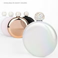 thumbnail image 5 of Koyal Wholesale Iridescent Glitter Round Flasks with Rhinestone Lid for Bridesmaid, Bridesmaid, 1-Pack, 5 of 5