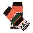 thumbnail image 2 of Women'S Christmas Tree Thickened Wool Open Finger Knitting Colorful Warm Half Finger Gloves, 2 of 3
