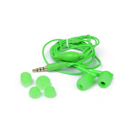 Tech & Go Splash Noise-Isolating Earbuds w/Inline Microphone - Green