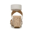 thumbnail image 2 of LIFE STRIDE Womens Beige 1/2" Platform Studded Stretch Comfort Cork-Like Ankle Strap Cushioned Del Mar Round Toe Wedge Slip On Slingback Sandal 9.5 M, 2 of 4