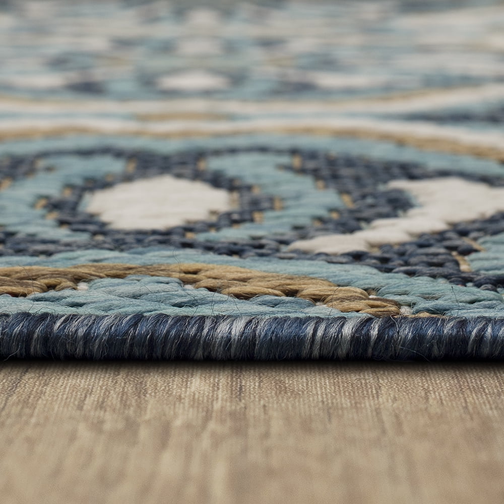 Mohawk Home Positano Outdoor Area Rug, Blue, 10' x 13'