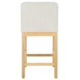 thumbnail image 6 of SAFAVIEH Gavril Rectangle Mid Back Counter Stool, Cream/Natural, 6 of 12