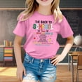 thumbnail image 2 of WEAIXIMIUNG Chemises pour Fillettes 4T Automne Enfants Rentrée Scolaire Imprimé Graphique Col Rond Manches Courtes T-Shirt Décontracté d'Été, 2 of 4