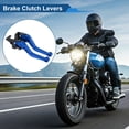 thumbnail image 2 of Palancas de freno y embrague cortas Unique Bargains para Yamaha MT-10/FZ-10 2017-2021, palanca de freno ajustable en 6 posiciones, aleación de aluminio, azul, 1 par, 2 of 7