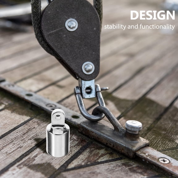 OUNONA Plated Silver Stainless Steel Eye End Bimini Top Fittings for Yacht Bimini Replacement