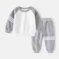 thumbnail image 1 of New Spring Autumn Children Clothes Set Color Patchwork Kids Boys Two-Piece Sets Children Boy Casual Tracksuit Outfits Tops Pants, 1 of 6