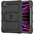 thumbnail image 2 of XYX For iPad Pro 12.9 inch Case (2022/2021/2020/2018), 3in1 Heavy Duty Shockproof Tablet Case with Stand, Shoulder Strap, Black, 2 of 7