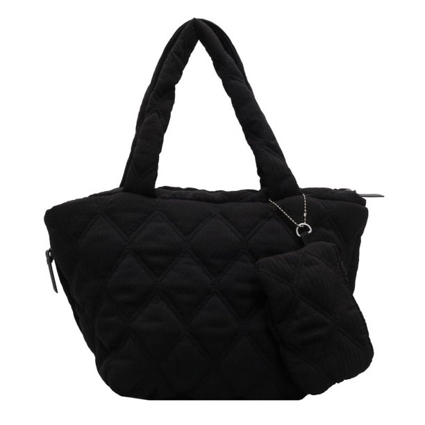 Bolso Mano Acolchado para Mujer Hombro Gran Capacidad Viajes
